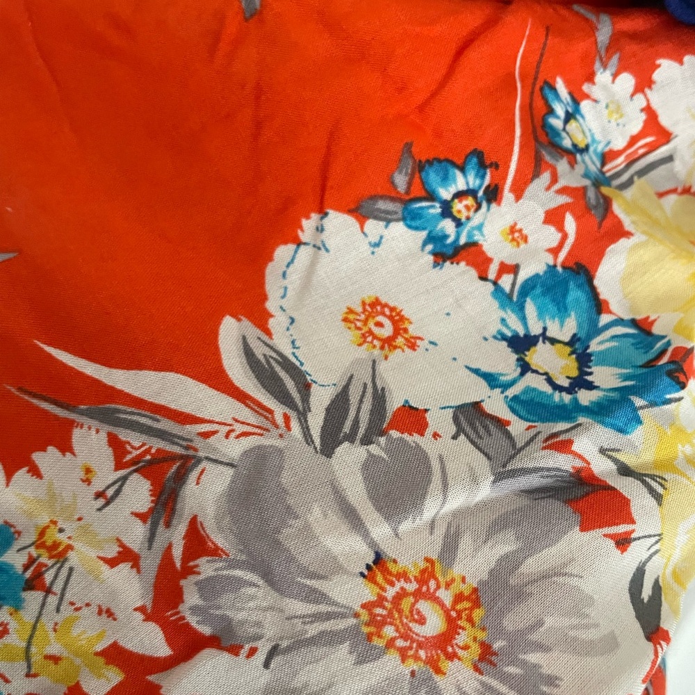 BeachLunchLounge Floral Orange Blossom off the shoulder Top Size XS NWT - Picture 3 of 15